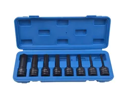 Quatros Klucze udarowych 1/2" trzpieniowe HEX H5-H19 QS50008 