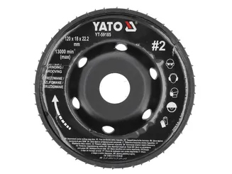 Yato Frez tarnik pełny wypukły 120x18 nr2 YT-59185 - 2