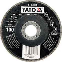 Yato Ściernica listkowa talerzowa płaska 125mm GR.80  YT-83274  