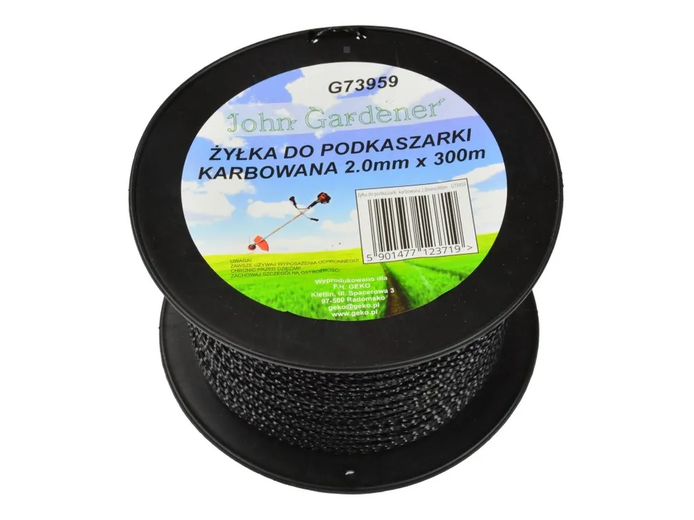 Geko Żyłka do podkaszarki karbowana 2,0mmx300m G73959