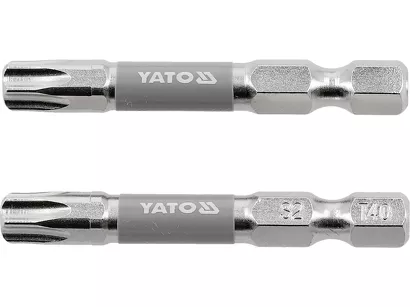 Yato Bity udarowe 1/4"x50 mm T40 2 szt. niklowane YT-78036