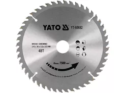Yato Tarcza widiowa do drewna 216x48Tx30mm profesjonalna YT-60682