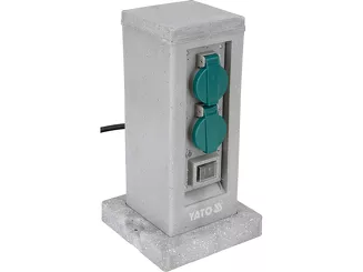 Yato Gniazdo ogrodowe słupek kamień podwójne IP44 230 V YT-81273 - 3