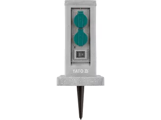 Yato Gniazdo ogrodowe słupek kamień podwójne IP44 230 V YT-81273 - 5