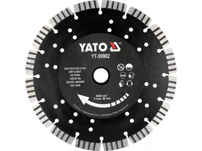 Yato Tarcza diamentowa do żelbetu 230 mm YT-59902