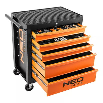 NEO Tools Szafka warsztatowa 5 szuflad z zestawem 117 narzędzi 84-214-6