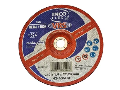 Incoflex Tarcza do cięcia metalu wypukła PRO VRS M42 230 x 1,9mm A36TBF-VRS