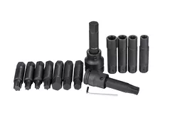 Quatros Komplet kluczy udarowych ampułowych Torx, E-Torx 3/4" i 1" QS50472