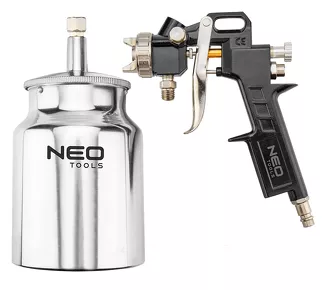 Neo Pistolet lakierniczy dolny zbiornik 1.0 l, dysza 1.5 mm 14-704 - 7