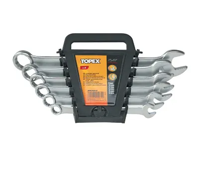 Topex Klucze płasko oczkowe komplet 6szt.  8-17mm 35D755 