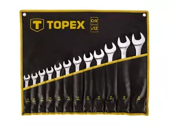 Topex Klucze płasko oczkowe komplet 12szt. 13-32mm 35D758 