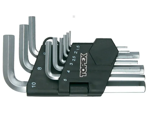 TOPEX Klucze imbusowe hex sześciokątne krótkie 1.5-10mm 9szt. 35D955 