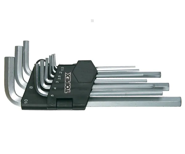 Topex Klucze imbusowe hex sześciokątne długie 1.5-10mm 9szt. 35D956 