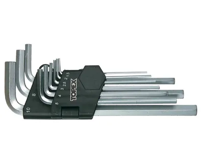 Topex Klucze imbusowe hex sześciokątne długie 1.5-10mm 9szt. 35D956 