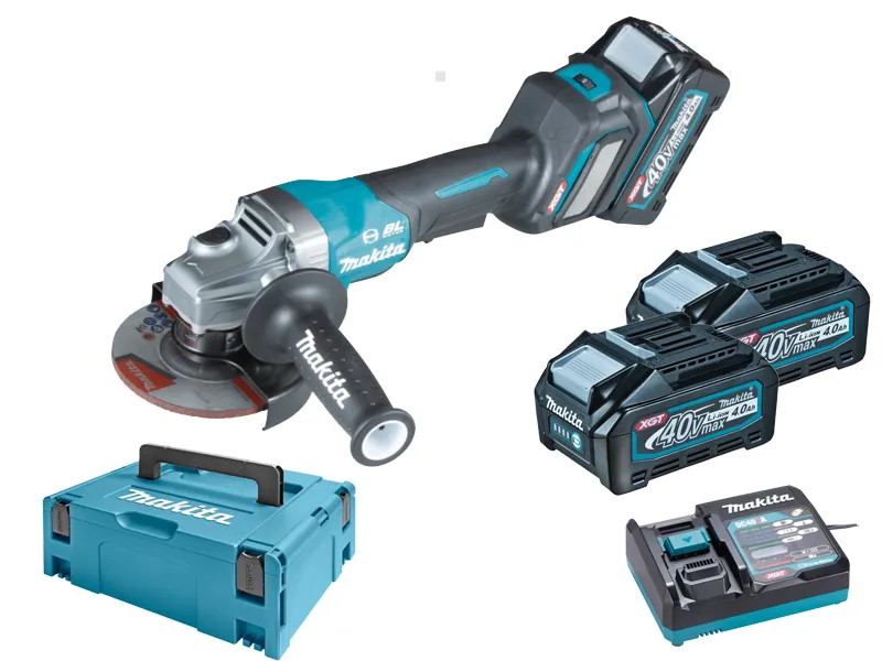 Makita Szlifierka kątowa akumulatorowa 40V 125mm 2 x 4Ah GA029GM201