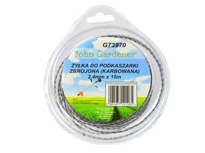 Geko Żyłka do podkaszarki zbrojona (karbowana) 2,4mmx15m G73970