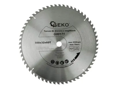 Geko Tarcza do cięcia drewna 500x32mm 60z. G00171 