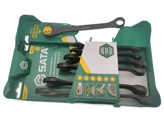 Sata Klucze płasko oczkowe z grzechotką kpl. 8-17mm X6 ST47530 - 4