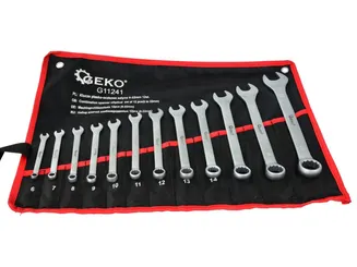 Geko Klucze płasko oczkowe kpl. 12el 6-22mm G11241 - 2