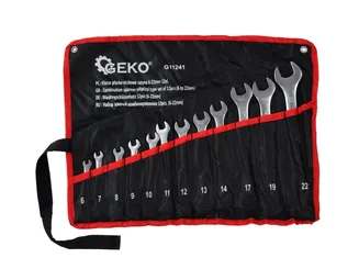 Geko Klucze płasko oczkowe kpl. 12el 6-22mm G11241 - 3