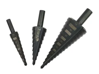Tvardy Wiertła stożkowe stopniowe HSS M2 3szt. T03205 - 2