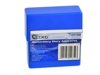 Geko Numeratory litery 4  mm G01808 - 3