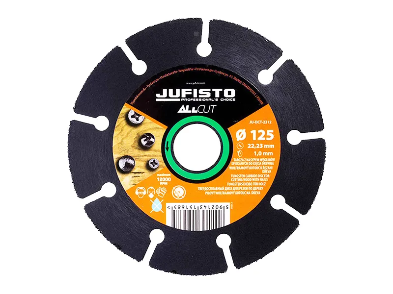 Waart Tarcza na szlifierkę do cięcia drewna z gwoździami 125mm JU-DCT-2212