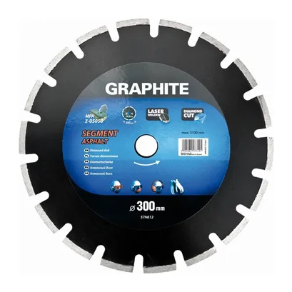 Graphite Tarcza diamentowa do cięcia spawana laserowo 350x3,2mm 57h614 