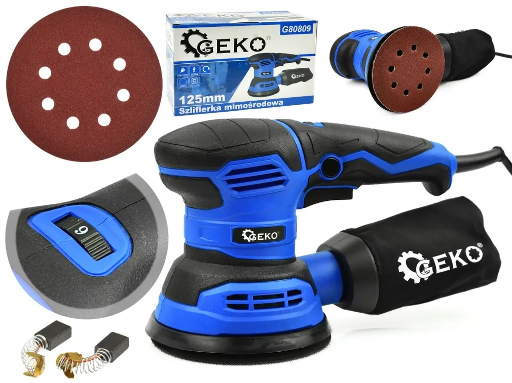 Geko Szlifierka mimośrodowa 125mm 300W G80809