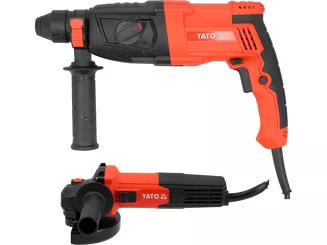 Yato Zestaw młotowiertarka SDS Plus 3,2 J i szlifierka kątowa 750 W YT-821200 - 11