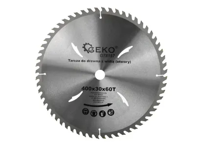 Geko Tarcza do cięcia drewna 400x30mmz otworami 60z. G78157 