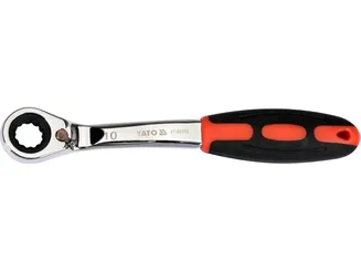 Yato Klucz oczkowy odgięty przelotowy z grzechotką 10 mm YT-02372 - 2