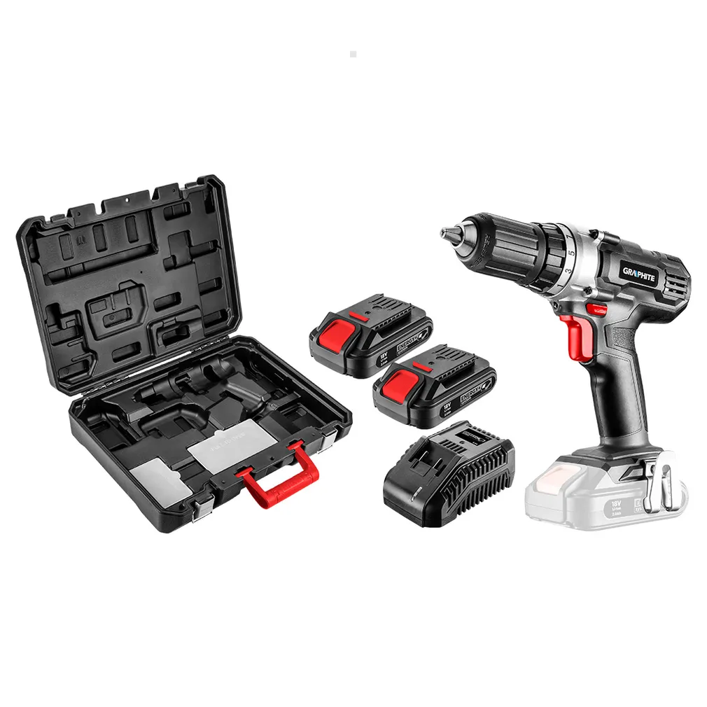 Graphite Wiertarko wkrętarka akumulatorowa 18V Energy+ 2x2.0Ah 58G006-SET2 