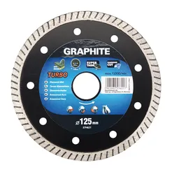 Graphite Tarcza diamentowa do cięcia super cienka Turbo 125x1,4mm 57h621 
