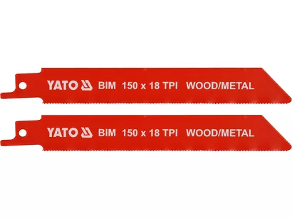 Yato Brzeszczoty do piły szablastej BIM 150 mm 18 TPI 2 szt. YT-33931