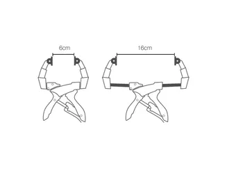 Piher Ścisk sprężynowy rozsuwany 160mm P52204 - 2