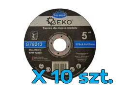 Geko Tarcza do cięcia metalu 125x1,6mm 10szt. G78213 