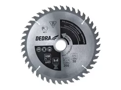 Dedra Tarcza do pilarki z węglikiem do drewna 40z 200x30mm H20040 