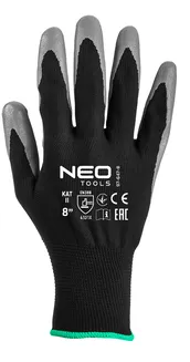 Neo Rękawice robocze, poliester pokryty ntrylemx, 4131X, rozmiar 8 97-647-8 - 4