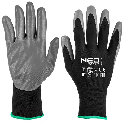 Neo Rękawice robocze, poliester pokryty ntrylemx, 4131X, rozmiar 8 97-647-8