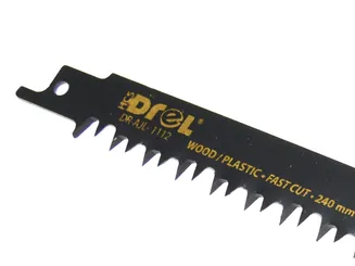 Drel Brzeszczot do piły szablastej HCS do drewna 240 mm DR-AJL-1112  - 3