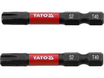 Yato Bity udarowe 1/4"x50 mm T40 2 szt. YT-78057