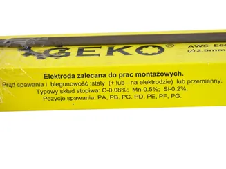 Geko Elektrody spawalnicze 2,5mm 2,5kg różowe G74200 - 3