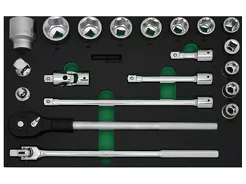 Jonnesway Komplet nasadek 3/4" 20szt we wkładce S04H6321SV 