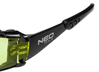 Neo Okulary ochronne z wkładką piankową, żółte soczewki, klasa odporności FT 97-521 - 8