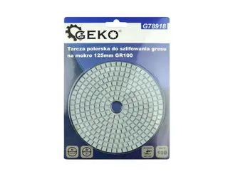 Geko Tarcza do szlifowania gresu 125mm GR100 na mokro G78918 - 4