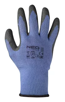 Neo Rękawice robocze, bawełna z poliestrem pokryta lateksem, 2143X, rozmiar 10 97-640-10 - 2