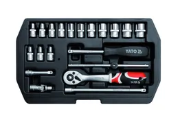 Yato Klucze nasadowe 1/4" 20 szt. YT-14491