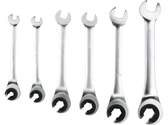 Yato Zestaw kluczy półotwartych z grzechotką 8-19 mm 6 szt. YT-01344 - 4