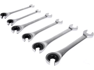 Yato Zestaw kluczy półotwartych z grzechotką 8-19 mm 6 szt. YT-01344 - 5